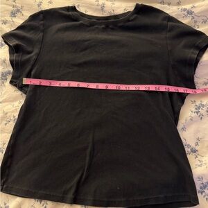 SKIMS Black Short Sleeve Tee